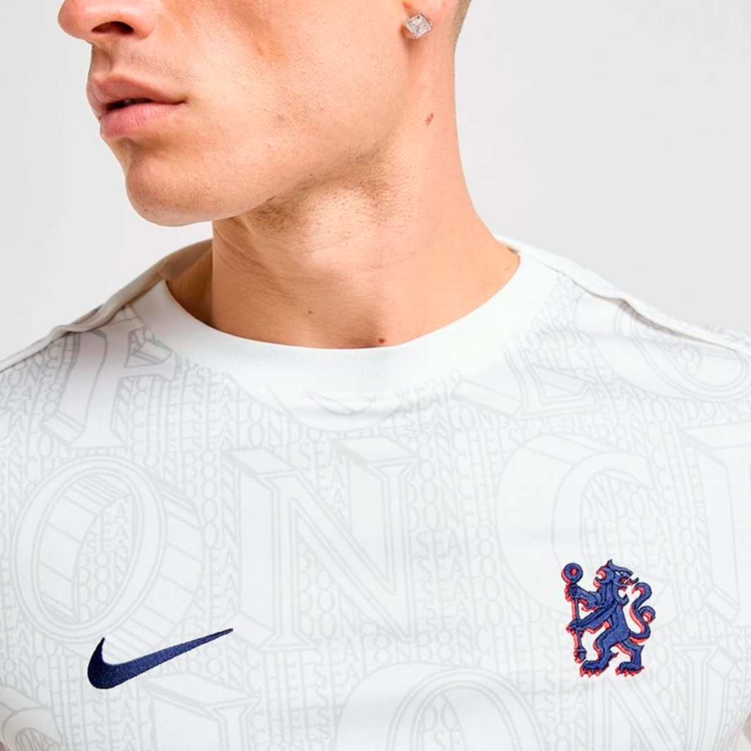 Camisa Chelsea 2025/26 Aquecimento – Torcedor