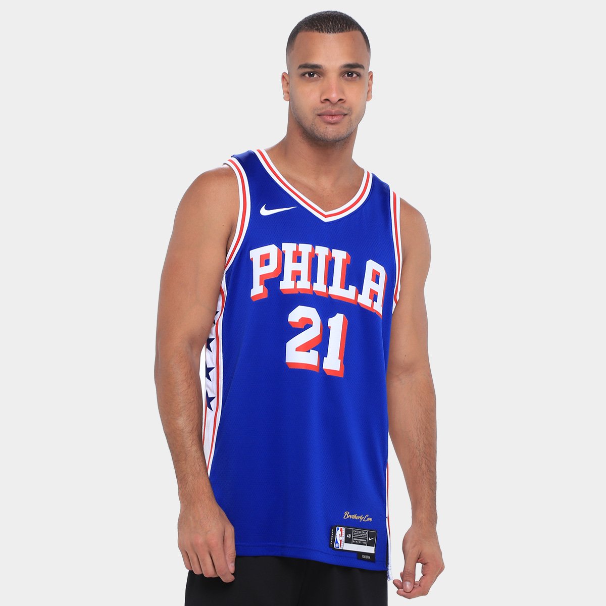 Regata Jersey NBA Nike Philadelphia - Azul Escuro