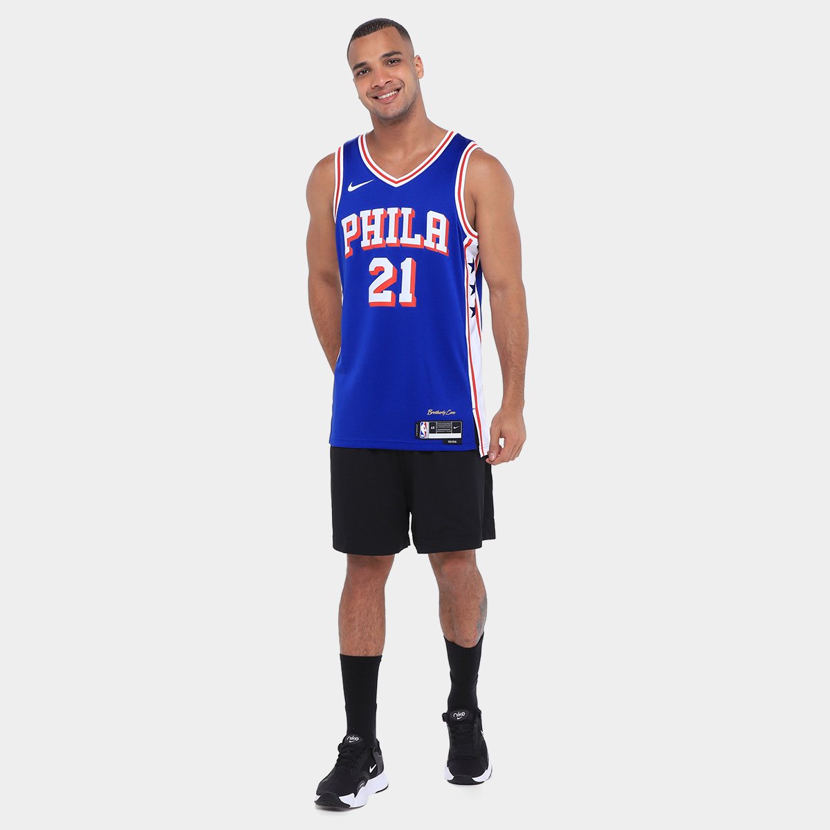 Regata Jersey NBA Nike Philadelphia - Azul Escuro
