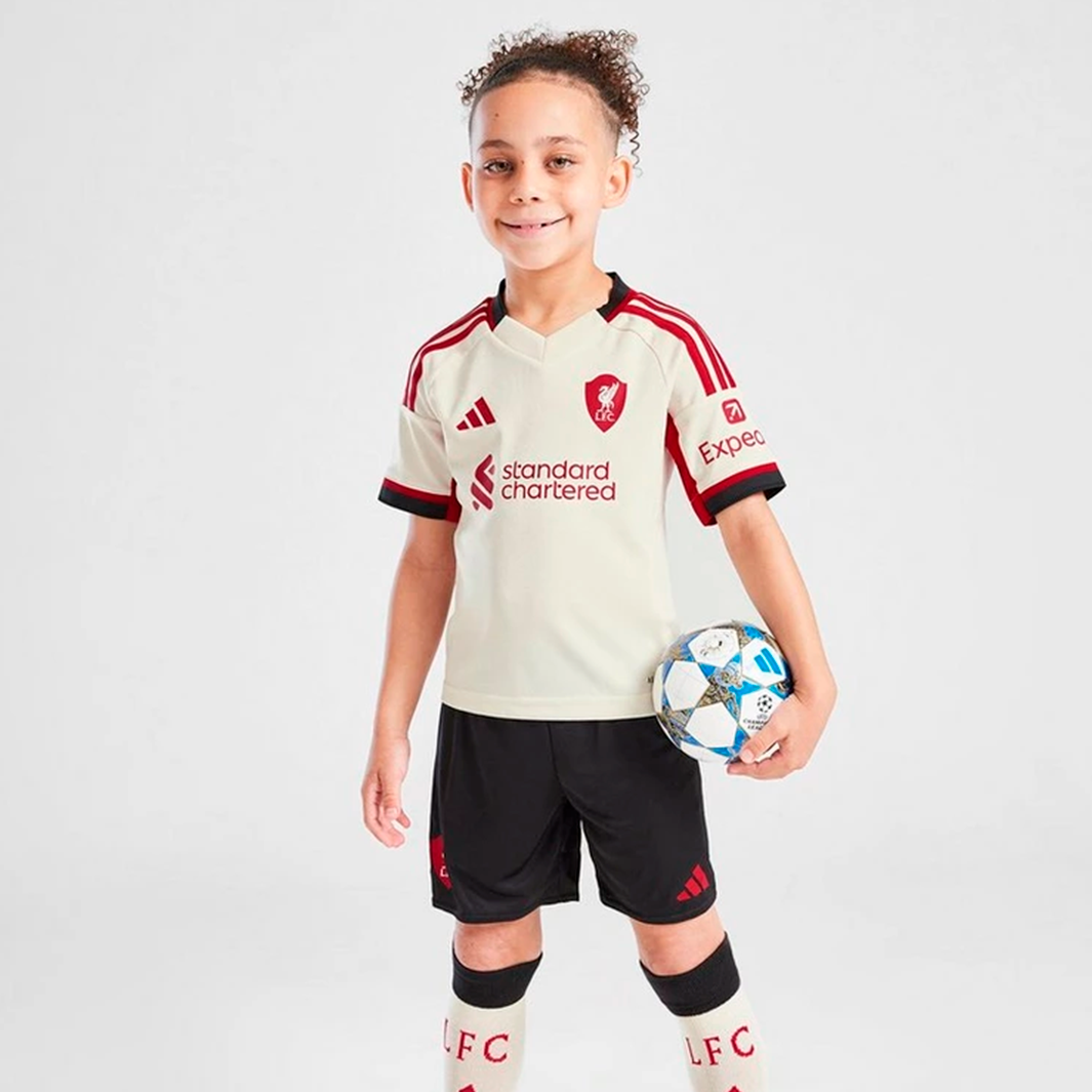 Kit Infantil Liverpool 2025/26 Away