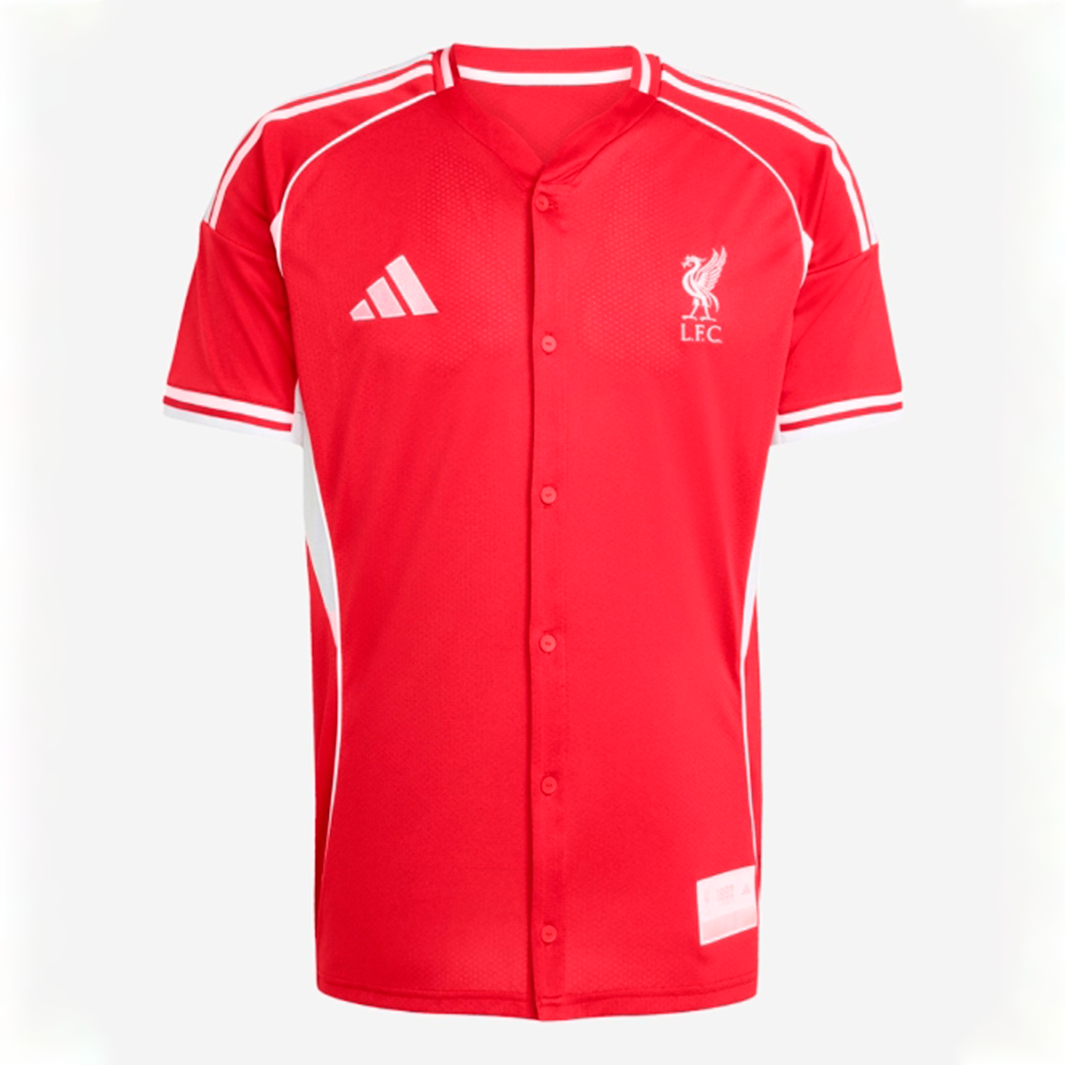Camisa Liverpool 2025/26 US Baseball – Torcedor