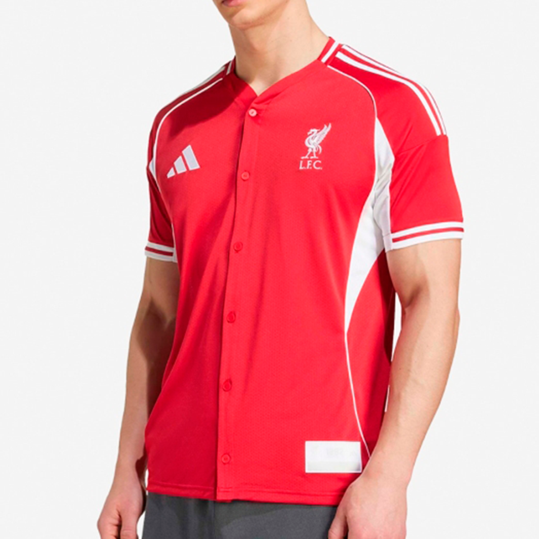 Camisa Liverpool 2025/26 US Baseball – Torcedor
