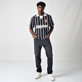 Camisa Polo Retrô Corinthians Kalunga Masculina - Preto