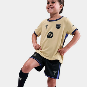 Kit Infantil Camisa Barcelona x Kobe 2025/26 Away