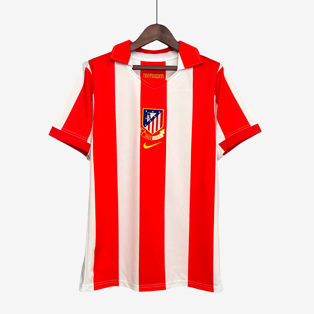 Camisa Atletico Madrid 2003/04 Home Centenário – Retrô