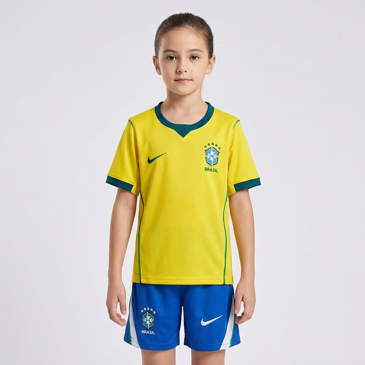 Kit Infantil Feminina Brasil 2026/27 Copa do Mundo I Torcedor