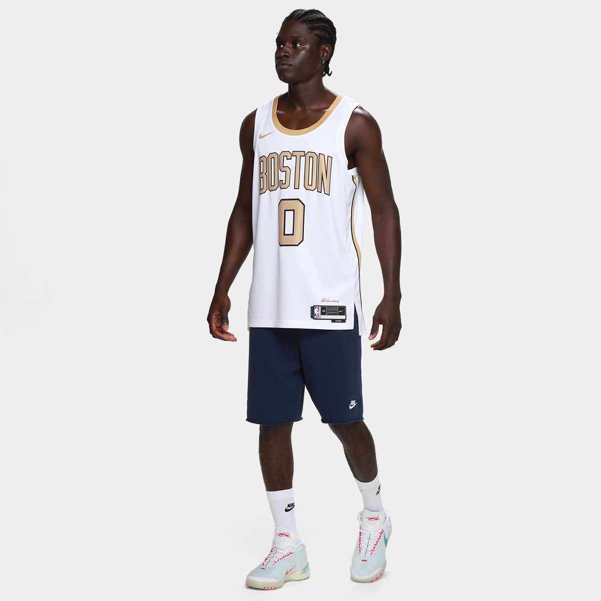 Regata Jersey NBA Nike Boston Celtics - Branco+Verde