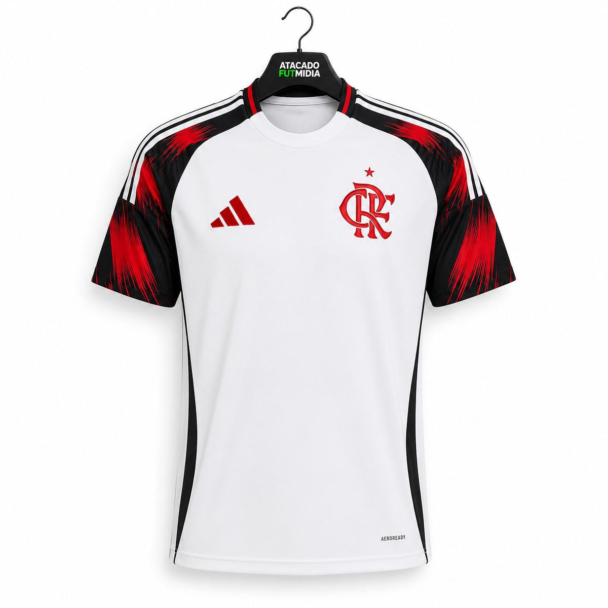 Camisa Flamengo II 25/26 Torcedor Adidas Masculina - Branco