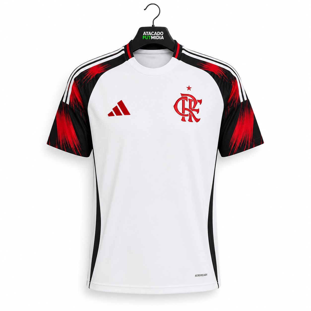 Camisa Flamengo II 25/26 Torcedor Adidas Masculina - Branco