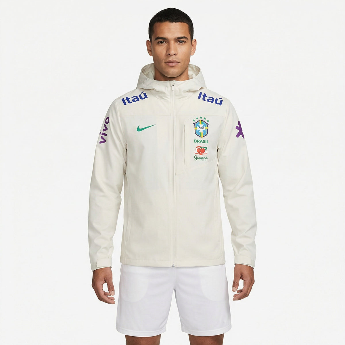 Jaqueta Brasil 2025/26 Off White Masculina