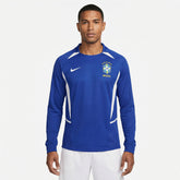 Camisa Nike Brasil Retro  2002 Manga longa Azul